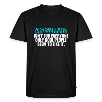 Kiteboarder Kite Surf Surfing Retro Vintage Kiting - Men's Premium Organic T-Shirt - black - Front - Nico (187cm)