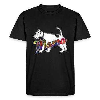 Wire Fox Terrier Wire Fox Terrier Mama - Men's Premium Organic T-Shirt - black - Front - Nico (187cm)