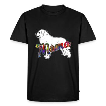 Great Pyrenees Great Pyrenees Mama - Men's Premium Organic T-Shirt - black - Front - Nico (187cm)