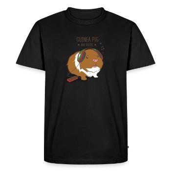 Guinée Pig and Music Rongeurs Musique - T-shirt Premium bio Homme - noir - Devant - Nico (187cm)