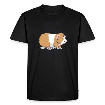 Cochon d'Inde soleil et cochons d'Inde - T-shirt Premium bio Homme - noir - Devant - Nico (187cm)