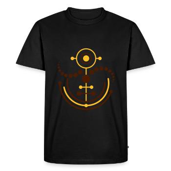 Crop circle 8 | crop circle - T-shirt Premium bio Homme - noir - Devant - Nico (187cm)