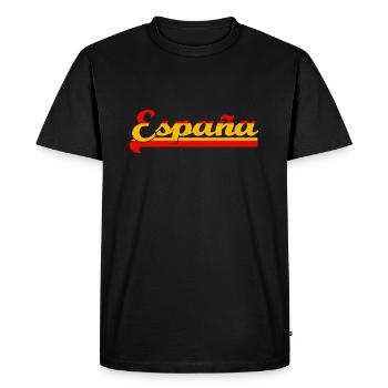 espana - Men's Premium Organic T-Shirt - black - Front - Nico (187cm)
