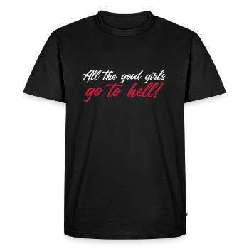 Toutes les bonnes filles vont en enfer Billie en disant une citation - T-shirt Premium bio Homme - noir - Devant - Nico (187cm)
