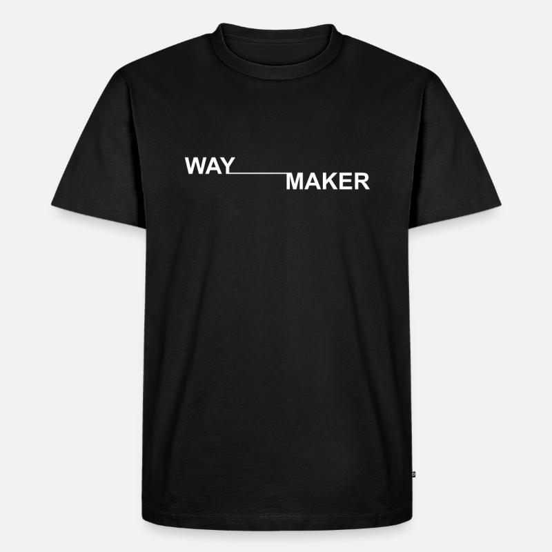 Waymaker - Männer Premium Bio T-Shirt - Schwarz