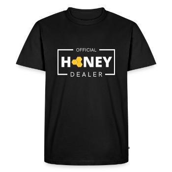 Abeilles miel Apiculture bonheur abeille Apiculteur - T-shirt Premium bio Homme - noir - Devant - Nico (187cm)