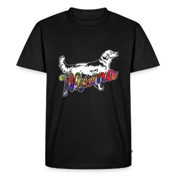 Golden Retriever Golden Retriever Mama - Men's Premium Organic T-Shirt - black - Front - Nico (187cm)