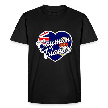 Îles Caïmanes - T-shirt Premium bio Homme - noir - Devant - Nico (187cm)
