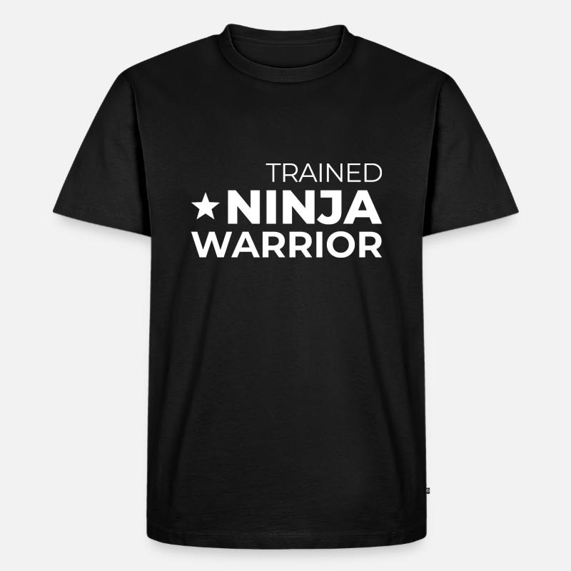 Trained Ninja Warrior - Männer Premium Bio T-Shirt - Schwarz