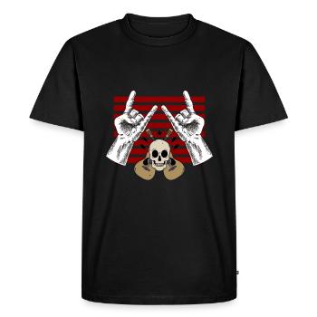 Rock rock hard rock concert de guitare - T-shirt Premium bio Homme - noir - Devant - Nico (187cm)