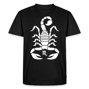 Scorpion Signes du zodiaque - T-shirt Premium bio Homme - noir - Devant - Nico (187cm)