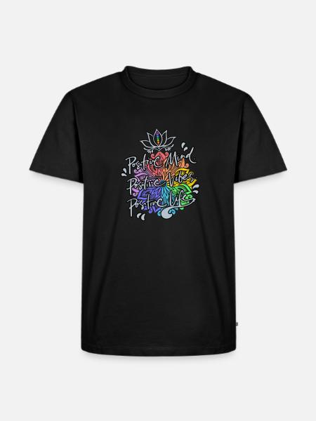 Positive thinking - Men's Premium Organic T-Shirt - black