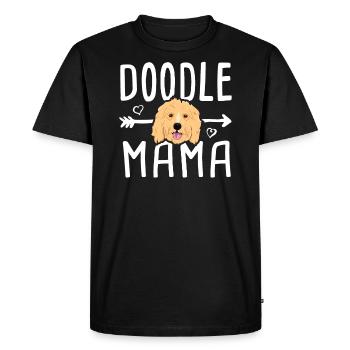 Doodle Mama TShirt Women Goldendoodle Dog Puppy - Men's Premium Organic T-Shirt - black - Front - Nico (187cm)