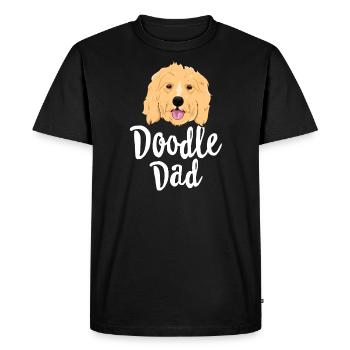 Doodle Dad TShirt Men Goldendoodle Dog Puppy - Men's Premium Organic T-Shirt - black - Front - Nico (187cm)