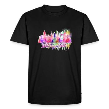 Bangkok j - T-shirt Premium bio Homme - noir - Devant - Nico (187cm)
