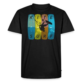 Kite Surf - Kitesurf - T-shirt Premium bio Homme - noir - Devant - Nico (187cm)