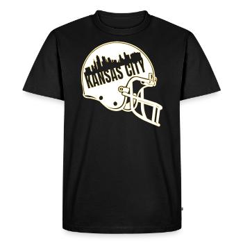 Kansas City Football Touchdown KC rétro - T-shirt Premium bio Homme - noir - Devant - Nico (187cm)