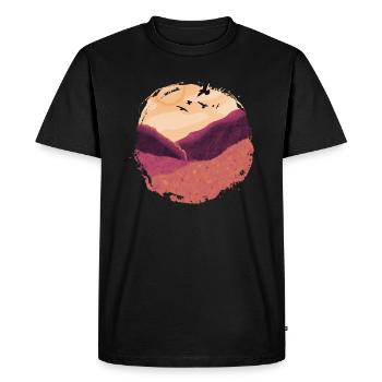 Countryside views by HOB Products - Men's Premium Organic T-Shirt - black - Front - Nico (187cm)