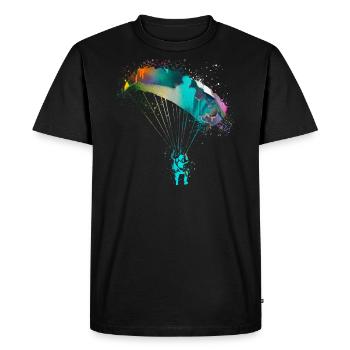 Parachute,Parachute,Graffiti,Parapente - T-shirt Premium bio Homme - noir - Devant - Nico (187cm)