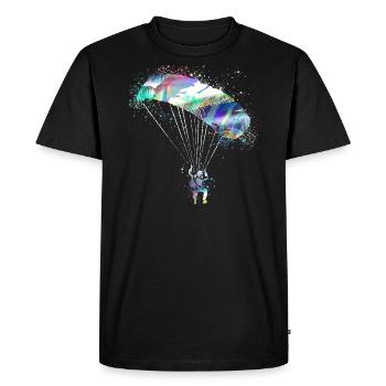 Parachute,Parachuting,Graffiti,Paragliding - Men's Premium Organic T-Shirt - black - Front - Nico (187cm)