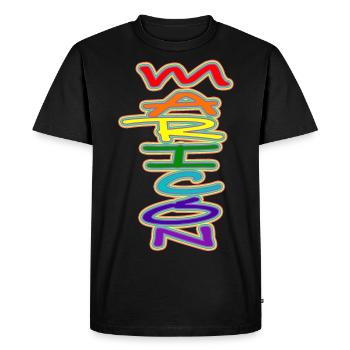 Maricón - T-shirt Premium bio Homme - noir - Devant - Nico (187cm)