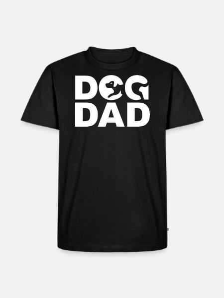 Dogdad - Hundefar - Herre Premium økologisk T-shirt - sort