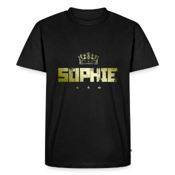 Sophie - T-shirt Premium bio Homme - noir - Devant - Nico (187cm)
