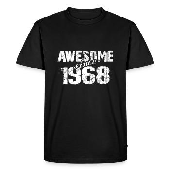Né en 1968 Née en 1968 - T-shirt Premium bio Homme - noir - Devant - Nico (187cm)