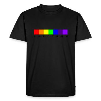 Spectrum 01 (Black Text) - Men's Premium Organic T-Shirt - black - Front - Nico (187cm)