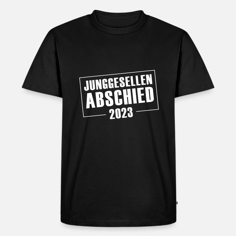 Junggesellenabschied 2023 Jga - Männer Premium Bio T-Shirt - Schwarz