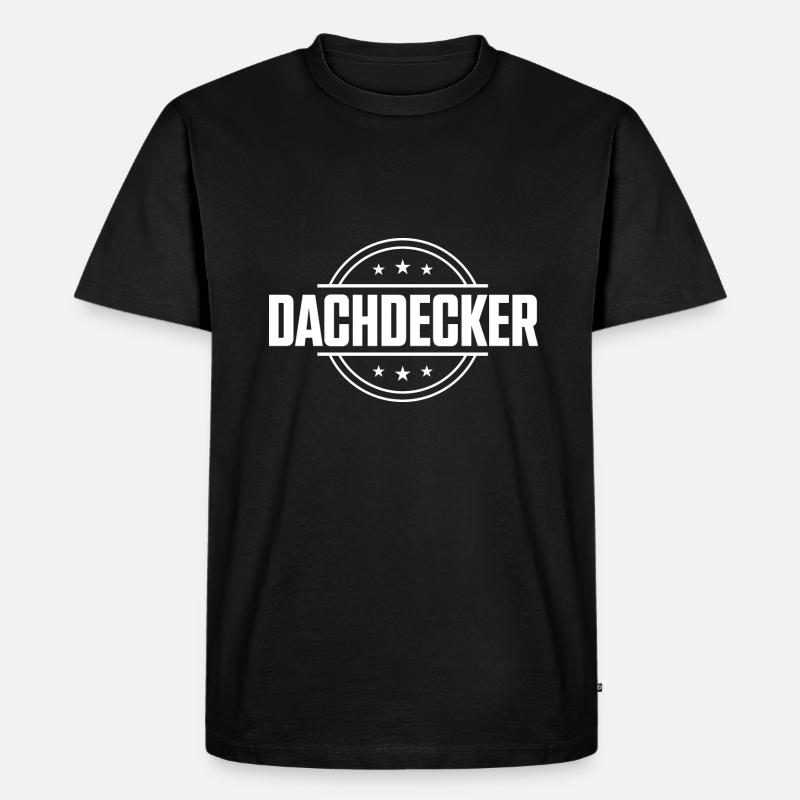 Dachdecker Beruf - Männer Premium Bio T-Shirt - Schwarz