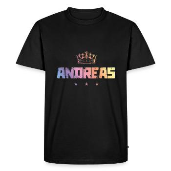 Andreas - T-shirt Premium bio Homme - noir - Devant - Nico (187cm)