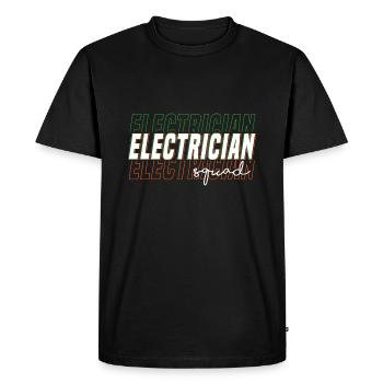 Electrician Squad Electro Worker Craftsman - Men's Premium Organic T-Shirt - black - Front - Nico (187cm)