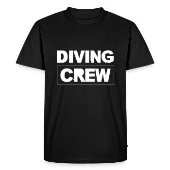 Diving Crew - Men's Premium Organic T-Shirt - black - Front - Nico (187cm)