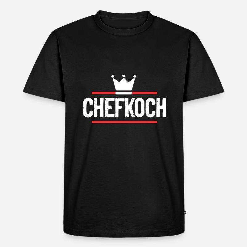 Chefkoch Kochen - Männer Premium Bio T-Shirt - Schwarz