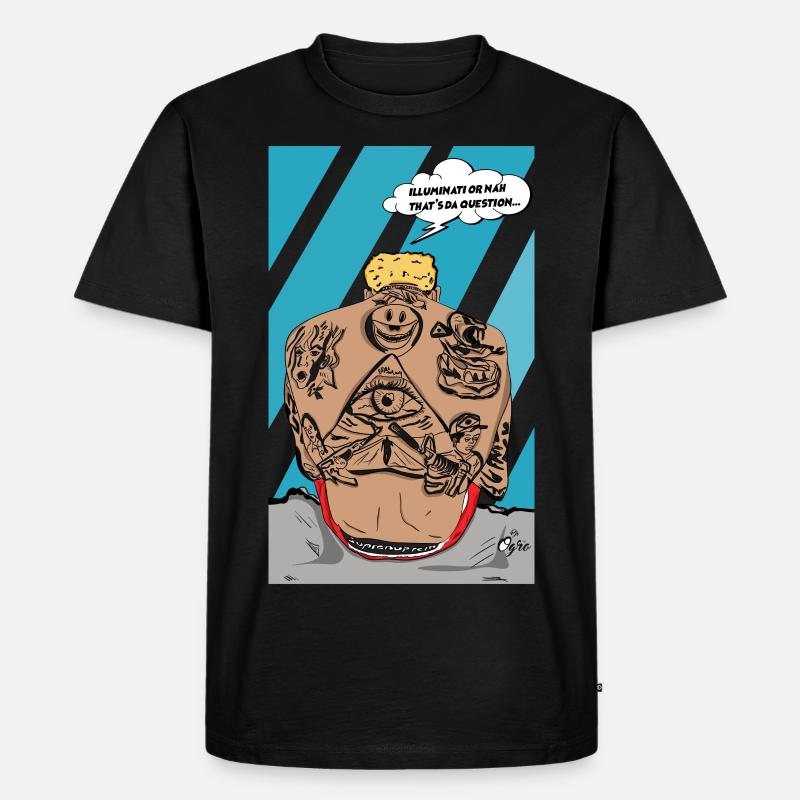 Illuminati oder nicht - Männer Premium Bio T-Shirt - Schwarz