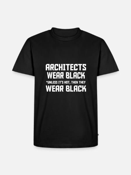Architects wear Black - Men's Premium Organic T-Shirt - black