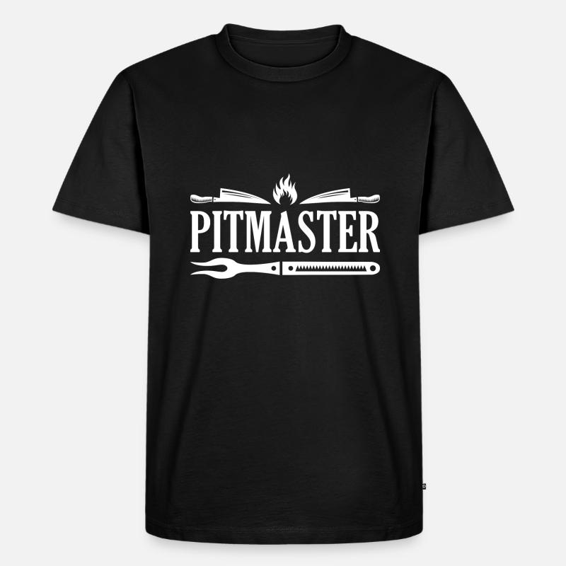 Der Pitmaster - Männer Premium Bio T-Shirt - Schwarz