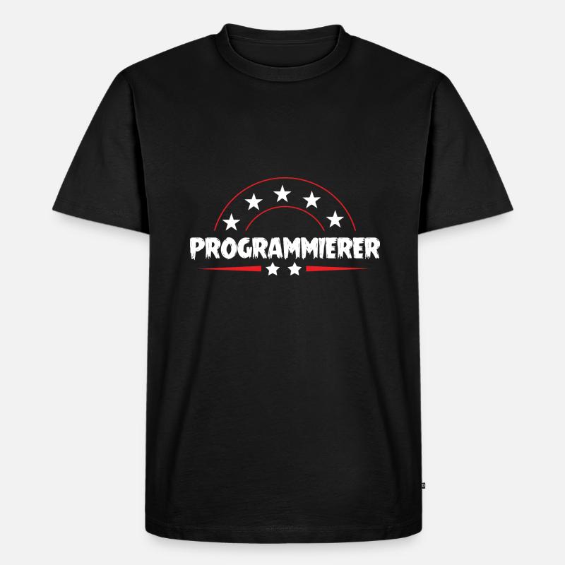 Programmierer Beruf - Männer Premium Bio T-Shirt - Schwarz