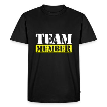 Membres de l’équipe - T-shirt Premium bio Homme - noir - Devant - Nico (187cm)