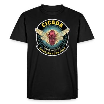 Invasion Cigales 2024 Adore Les Cigales - T-shirt Premium bio Homme - noir - Devant - Nico (187cm)