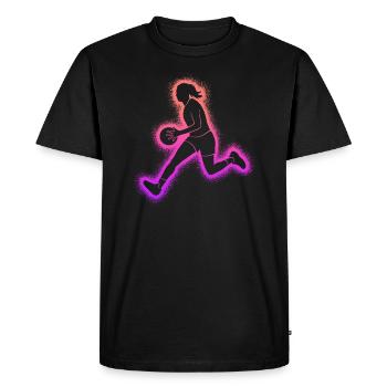Basketteur Basketteur - T-shirt Premium bio Homme - noir - Devant - Nico (187cm)