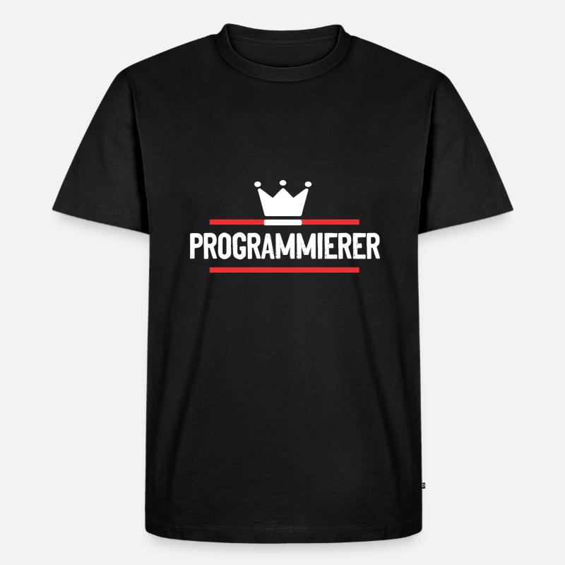 Programmierer Beruf - Männer Premium Bio T-Shirt - Schwarz