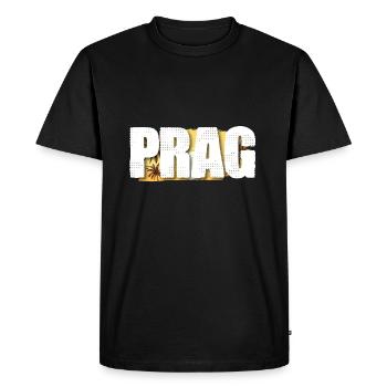Prague - T-shirt Premium bio Homme - noir - Devant - Nico (187cm)