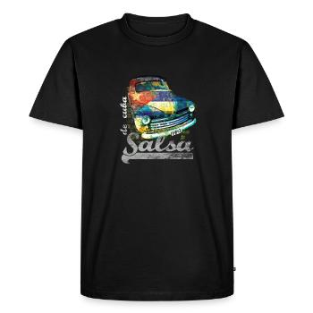 salsa - Men's Premium Organic T-Shirt - black - Front - Nico (187cm)