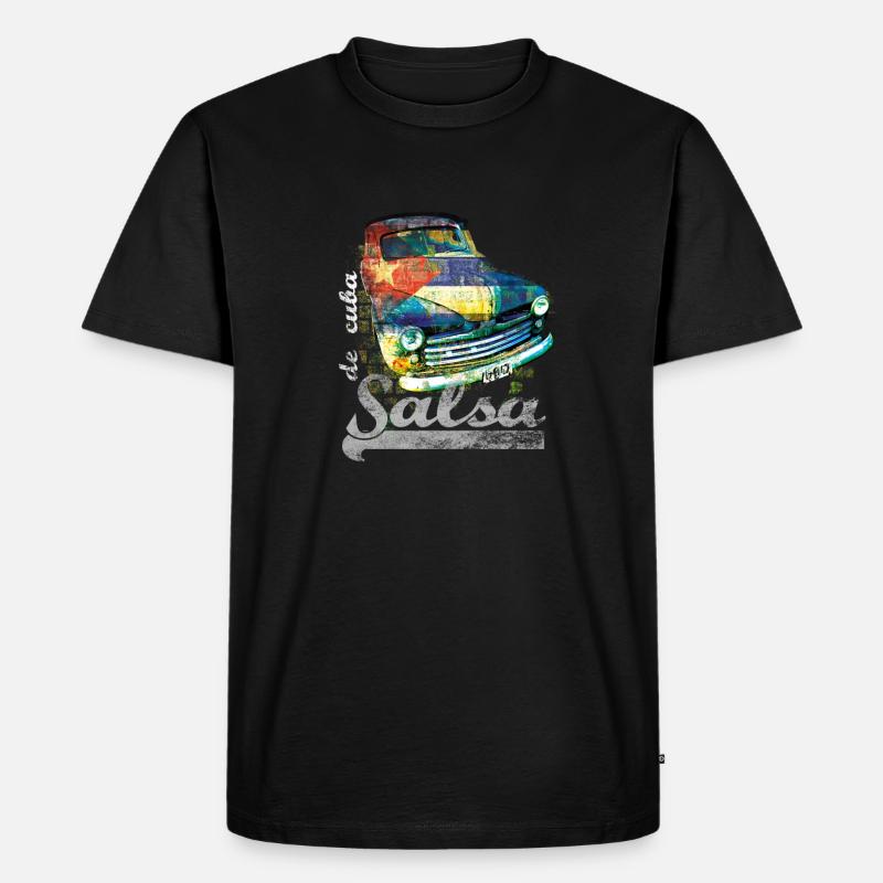salsa - Männer Premium Bio T-Shirt - Schwarz