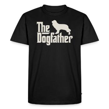 Le Dogfather - Cavalier King Charles Spaniel - T-shirt Premium bio Homme - noir - Devant - Nico (187cm)