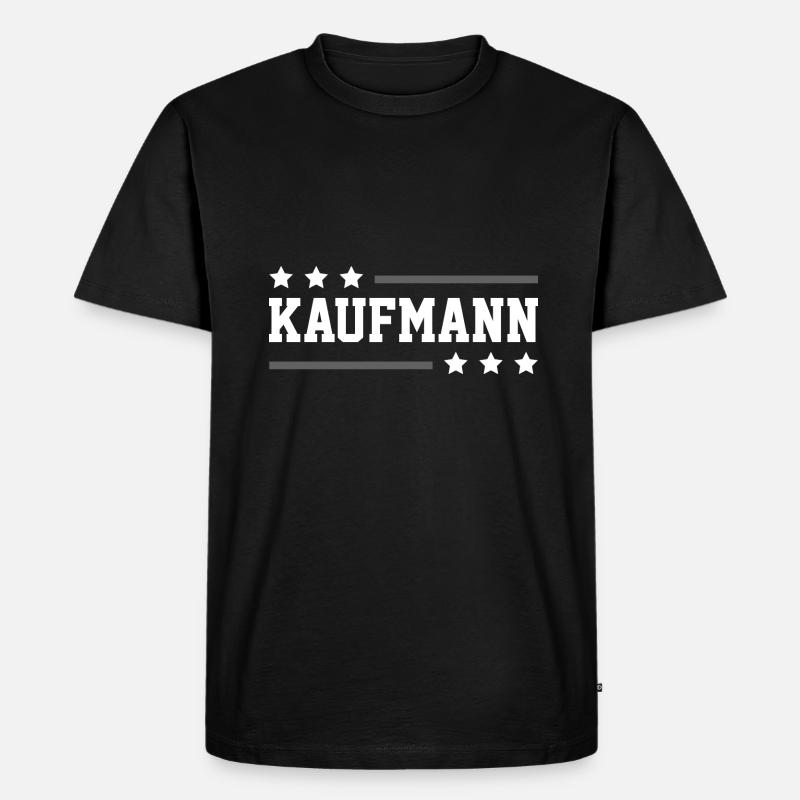 Kaufmann Beruf - Männer Premium Bio T-Shirt - Schwarz
