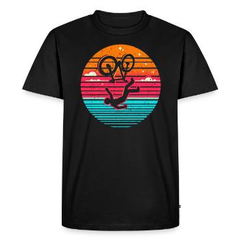 Funny gift for clumsy - Men's Premium Organic T-Shirt - black - Front - Nico (187cm)