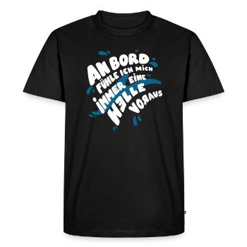 Eine Kreuzfahrt machen - Männer Premium Bio T-Shirt - Schwarz - Vorne - Nico (187cm)